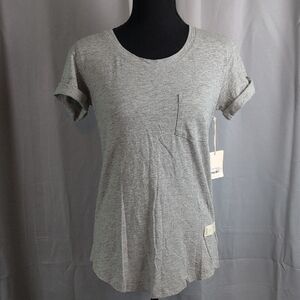 A.N.A Gray Fitted Cuffed Sleeve T-Shirt. XS. NWT.